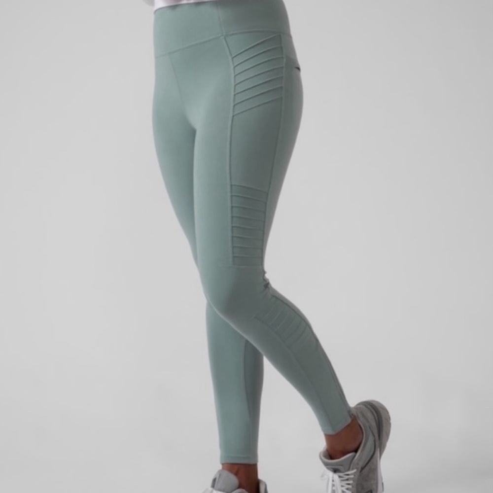 Athleta DELANCEY MOTO TIGHT, Medium, minimalistic grey